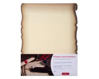 5 feuilles découpées effet parchemin A4 - ivoire