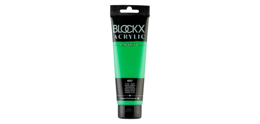 Peinture acrylique fine tube 120ml - Vert fluo