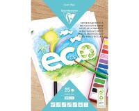 PAPIER BLANC RECYCLÉ, Bloc de 25 feuilles 210g/m2 au format A4 (21x29 ,7cm) - Blanc