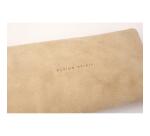 Flying Spirit trousse en cuir Plate 22x11cm - Beige
