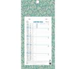 Calendrier mensuel Mini Labo avec feuillets détachables 13 x 23 cm sur support plaque imprimée 16 x 33 cm 2026 - Visuels assortis