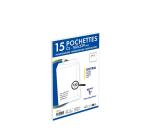 Paquet de 15 Pochettes Blanches C5-162x229 mm - Auto-Adhésives - 120g/m2 - Blanc