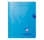 Cahier piqué Mimesys 17x22cm 48 pages ligné + marge couverture polypropylène Couleur aléatoire - Assortis