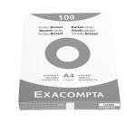 Pk 100 Exa Record Cards 210/297 Sq White - White