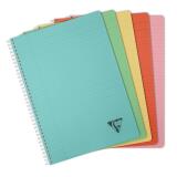 Cahier reliure intégrale Linicolor ESSENCE A4 180 pages ligné + marge couverture plastique polypropyène rainuré - Assortis