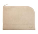 Rhodiarama pochette zippée en simili cuir - taille L (21x28 cm) - Beige