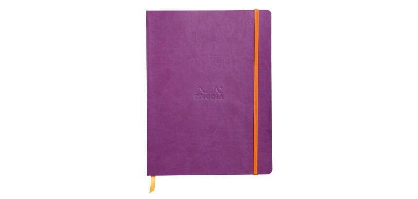 Rhodia Softcover Notebook - B5 - Lined - 80 Sheets - 90gsm - Purple