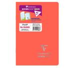 Carnet piqué Koverbook Neon 11x17cm 96 pages petits carreaux couverture polypropylène opaque - Assortis