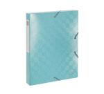 Boite de classement carte lustrée gaufrée pelliculée 1928 - dos de 40mm - A4 - Couleurs assorties