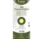 Paquet 100 fiches intercalaires horizontales unies perforées Forever - 105x240mm