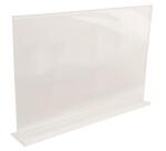 Porte-visuel droit horizontal A5 - Cristal