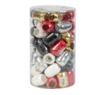 Mini-tube 60 bolducs 10mx7mm Noël chic - Assortiment
