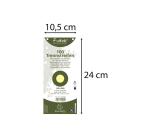 Paquet 100 fiches intercalaires horizontales unies perforées Forever - 105x240mm