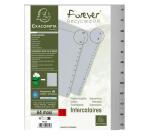 Separadores Separadores con pestañas impresas polipropileno 12/100º - Gris - Gris