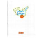 Cahier Poésie et Chant piqué 8000 POLYPRO 24x32 cm 48 pages grands carreaux + uni 90 g - Incolore