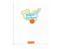Cahier Poésie et Chant piqué 8000 POLYPRO 24x32 cm 48 pages grands carreaux + uni 90 g - Incolore