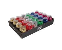 Plat.24 oeufs mét. 10mx7mm coque classic - Assortiment