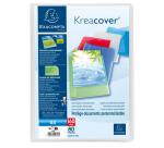 Protège-documents en polypropylène semi-rigide KreaCover® Chromaline 160 vues - A4 - Couleurs assorties
