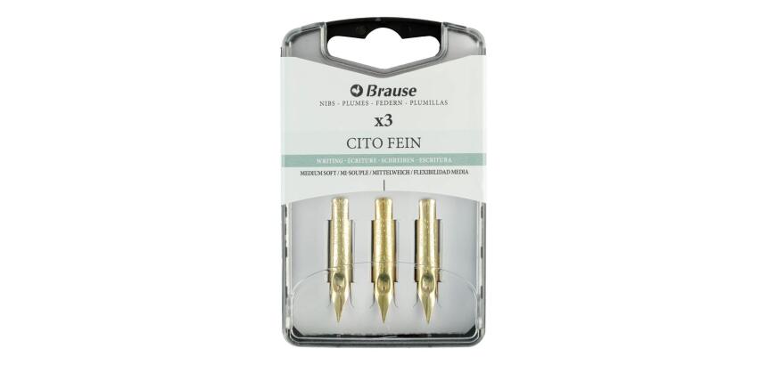 Boîte 3 plumes Cito fein