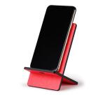 Rhodiarama support pour téléphone mobile simili cuir italien 13x8x8,5 cm - Corail