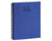 Agenda de bureau Horizons 20S Visuel Spiralé Carte Napura 15x21 cm Semainier Janvier à décembre 2026 - Couleurs assorties