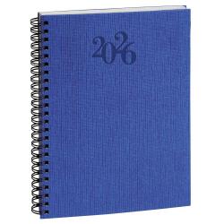 Agenda de bureau Horizons 20S Visuel Spiralé Carte Napura 15x21 cm Semainier Janvier à décembre 2026 - Couleurs assorties