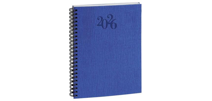 Agenda de bureau Horizons 20S Visuel Spiralé Carte Napura 15x21 cm Semainier Janvier à décembre 2026 - Couleurs assorties