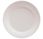 50 Assiettes en carton rondes, 23 cm - Blanc
