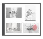 Album photos à vis rechargeable 40 pages noires Ceremony - 37x29 cm - Noir