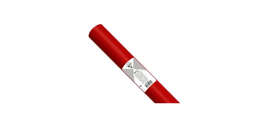 PAPIER DE SOIE, Rouleau de 24 feuilles 18g/m2 au format 50x75cm - Rouge