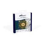 CARRÉ 100% soie - 90x90cm Astral - Blanc