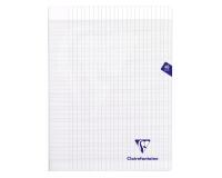 Cahier piqué Mimesys 24x32cm 48 pages grands carreaux couverture polypropylène Couleur aléatoire