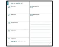 Recharge agenda de poche EasyTime 17 9 x 17 cm Janvier à Décembre 2026