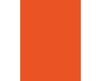 PAPIER AFFICHE PEINTE, Paquet de 25 feuilles 90g/m2 au format 60x80cm - Orange