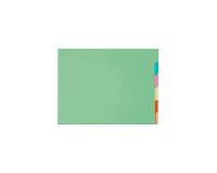 Paquet de 10x6 chemises compartiments a onglets pour armoire SUPER 210 - 24x32cm - Couleurs assorties