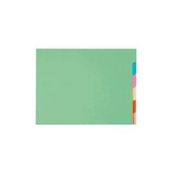 Pk 10x6 Tabbed Folders Super Cabinet Ast - Assorted colours