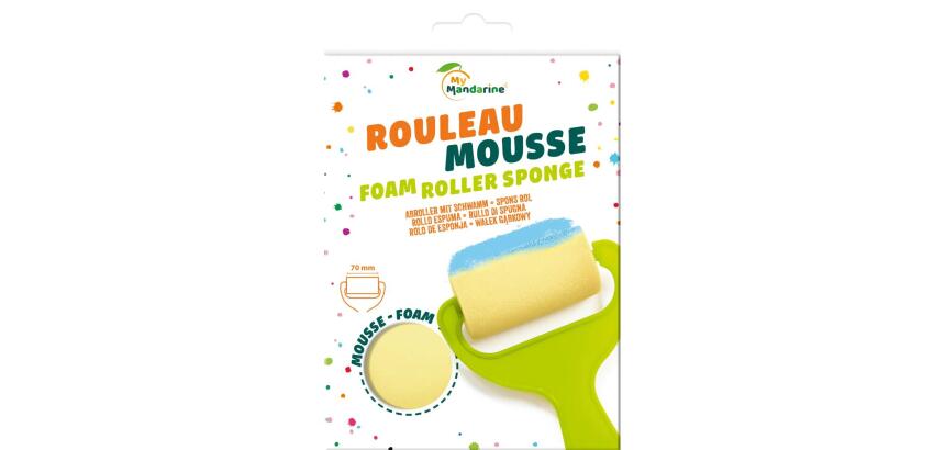 Rouleau éponge (largeur 7 cm) - Vert