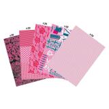 Maxi pack 100 feuilles Decopatch rose