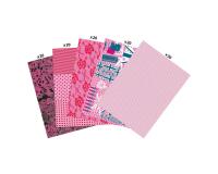 Maxi pack 100 feuilles Decopatch rose