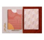 Terracotta, Cahier reliure intégrale A4 21x29,7 cm, 148 pages, ligné et marge, ass.