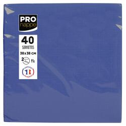 Pack of 40 micro-embossed 2-ply wadding napkins - 38x38 cm