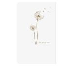 Flying Spirit piqûre textile 9x14cm 96 pages ligné motifs assortis papier ivoire 90g - Blanc