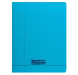 Cahier piqué 8000 POLYPRO 24x32 cm 48 pages grands carreaux 90 g - Bleu