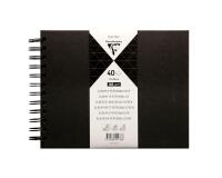 Album à personnaliser de 40 feuilles 185g/m2 au format 21x16cm - Noir