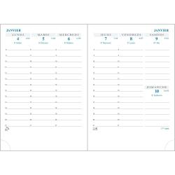 Recharge agenda de poche Horizons 13 9 x 13 cm Semainier Janvier à Décembre 2026 - Tranche naturelle