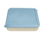 Boîte repas réutilisable, bio sourcée avec couvercle - Beige