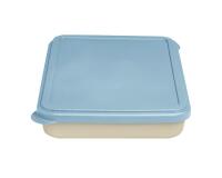 Boîte repas réutilisable, bio sourcée avec couvercle - Beige