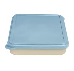 Boîte repas réutilisable, bio sourcée avec couvercle - Beige