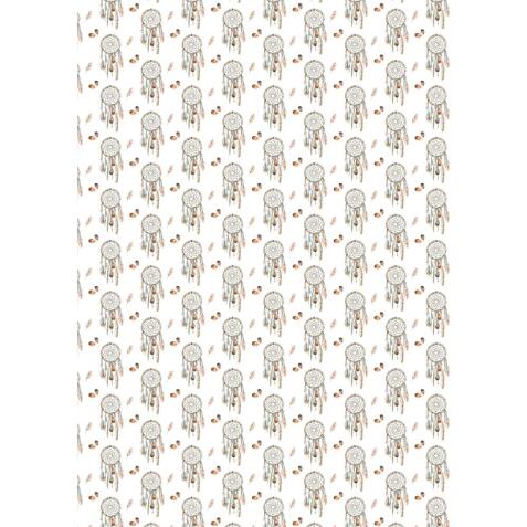 DECORATIV', Paquet de 25 feuilles 160g/m2 au format 21x29,7cm - Bohème 1 - Multicolore