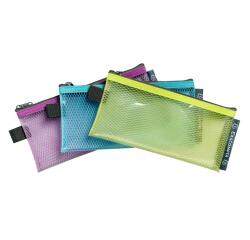 Astuccio con chiusura a cerniera in plastica flessibile Pop'N Co. - Colori assortiti
